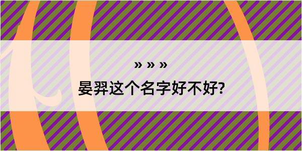 晏羿这个名字好不好?