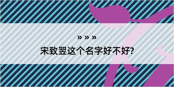 宋致翌这个名字好不好?