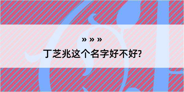 丁芝兆这个名字好不好?