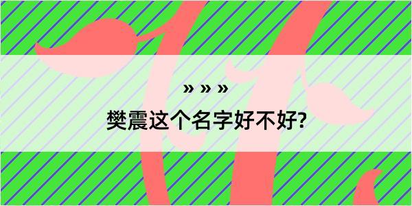 樊震这个名字好不好?