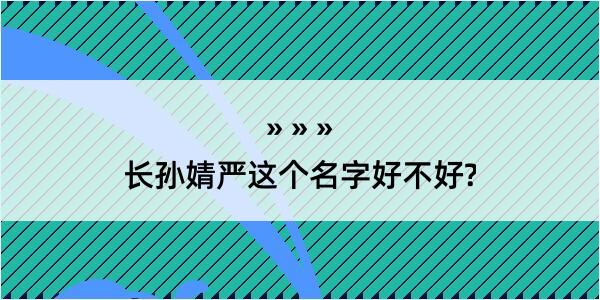 长孙婧严这个名字好不好?