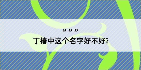 丁椿中这个名字好不好?