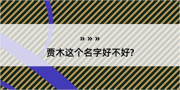 贾木这个名字好不好?