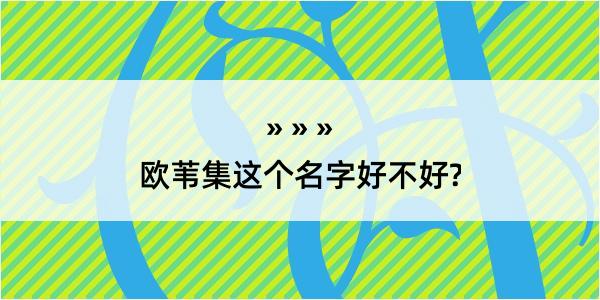 欧苇集这个名字好不好?