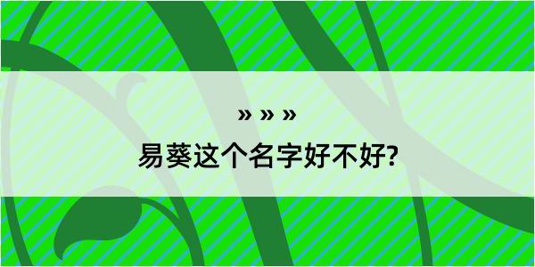 易葵这个名字好不好?